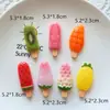 Juguetes de Comida Helado de Fruta Simulada Accesorios Creativos Hechos a Mano DIY Pegamento de Crema Resina Pequeños Accesorios Materiales