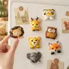 Ímã de geladeira de animal veado de desenho animado Decoração 3D para geladeira Novo modelo 2026 Quadro de avisos DIY Adesivo de mensagem