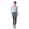 Top de Yoga Costas Nuas para Mulheres com Lindas Alças nas Costas, Blusa Esportiva Solta de Manga Longa, Visual Emagrecedor para Pilates e Fitness