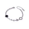 Pulsera redonda de concha romana estilo coreano, tobillera de acero de titanio que no se decolora, tobillera de mariposa, color acero, pulsera de doble cara, al por mayor en stock