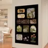 Pegatinas de pared verticales de fieltro estilo vintage, estilo ins, panel de fondo para sala de estar, arte de pared decorativo, pared de fotos, fieltro creativo