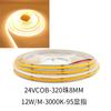 Lâmpada COB com lâmpada 12V 24V320 lâmpada 480 lâmpada 8MM destaque 95 barra de luz suave linear com ranhura de alumínio autoadesiva