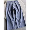 Calça casual masculina estilo Hong Kong para outono e inverno, calça de perna larga drapeada simples e versátil, calça comprida reta casual solta da moda