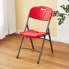 Cadeira Dobrável Simples, Cadeira para Uso Doméstico com Encosto, Cadeira de Escritório, Cadeira para Conferência, Cadeira para Treinamento, Cadeira Dobrável de Plástico Reforçado para Exterior