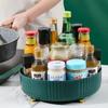 [Rack de tempero giratório de cozinha] Tempero multifuncional Molho de soja Vinagre Cosméticos Rack de armazenamento Rack de tempero