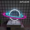 Amazon Temu Comercio Exterior Transfronterizo Entrega Directa de Fábrica Lámpara Decorativa de Astronauta Extraterrestre en Nave Espacial Lámpara de Neón Venta Caliente