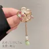 Estilo Chino Flor de Ciruelo Urraca Abanico Borla Broche Retro Diseño de Nicho Broche de Alta Gama para Mujer Pin de Moda Decoración