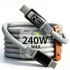 En stock Cable de datos para teléfono móvil de 240W carga rápida inteligente alta potencia carga rápida para Apple Huawei línea de carga typec
