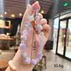 Chaveiro Criativo de Acrílico com Contas de Queijo Pulseira de Menina Enfeites para Pendurar Chaveiro de Carro Pingente de Bolsa Pequeno Presente