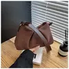 Versión Coreana Bolsa de Nube Plegada con Textura de Nicho 2025 Nuevo Bolso de Mano con Hombro Bolso de Axila de Invierno Elegante