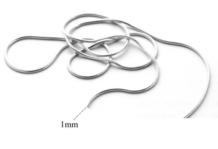 雅缤 925纯银蛇链 时光宝石diy项链韩版1条起卖速卖通热卖品28722