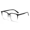 Óculos Populares Estilo Coreano para Mulheres Que Deixam o Rosto Mais Magro Sem Maquiagem, Retro Anti-Luz Azul, Adequados para Rostos Grandes, Lentes Sem Grau, Podem Ser Adaptados com Lentes de Grau, Armações Unissex