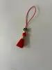 Colgante de borla de sombrero de nube multicolor de hilo dorado corto y regordete de 3.5 cm Adorno colgante para coche Accesorio Borla de flecos Hanfu