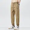 Calça Casual de Seda Gelo Fina para Homens no Verão, Marca da Moda Estilo Coreano Esportivo Versátil Calça Longa, Calça Jogger Preta de Secagem Rápida 2026