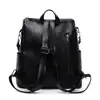 Mochila 2026 Nuevo Estilo Coreano Moda Casual Tendencia Bolso de Cuero Suave Pu Mochila Multifuncional con Doble Cremallera Bolso para Mujer