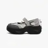 Horse Speed 2025 Verão Novo Estilo Sapatos Mary Jane com Solado Grosso para Mulheres Pequenas Sapatos Casuais Versáteis para Aumentar a Altura