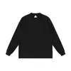 Nueva Camiseta de Peso Pesado 260g de Manga Larga Absorbente de Sudor, Secado Rápido, Algodón Ligero de Oxígeno Protección UV Top Básico de Marca de Tendencia Transfronterizo