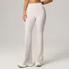 Calça Flare Cross-border Europeia e Americana Outono e Inverno Nova Calça Flare Feminina Cintura Alta Levanta Bumbum Modeladora Micro Flare Esportiva Yoga Fitness Calça Justa