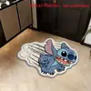 Felpudo de entrada Stitch transfronterizo, alfombra antideslizante, absorbente de agua, resistente al desgaste para sala de estar, tapete de baño, temu dropshipping