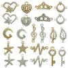 Mezcla de 20 brocas de punta de ojo de diablo con doble agujero para conectar accesorios de joyería, collares, pulseras y colgantes pequeños.
