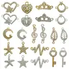 Set Mixto de 20 Accesorios Conectores de Doble Agujero con Pedrería Ojo de Diablo para Joyería DIY Colgante de Collar Pulsera Dijes Pequeños