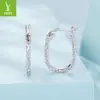 Yinziyun Original Simples e Fashionável Prata de Lei S925 Brincos de Flor de Carro Textura Personalizada Brincos Geométricos Brincos