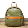 Luojia 2024 - Mochila de cuero genuino para mujer, estilo coreano, moderna, combinable, informal, de piel de vaca, bolso de viaje de cuero suave