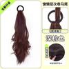 Rabo de Cavalo Falso com Presilha de Garra Amarrado de Lado Rabo de Cavalo Baixo Cabelo Natural Realista Celebridade da Internet Rosa Doce Menina Camélia Rabo de Cavalo