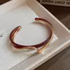 Pulseira Aberta Europeia e Americana Transfronteiriça de Zircônia Cravejada de Diamantes Pulseira Elegante de Alto Nível de Luxo Leve Nicho Versátil Joias da Moda para Mulheres