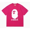 24 Tendencia Caliente de Verano en Línea: Camiseta bAPe Cabeza de Mono, Diseño Camuflaje, Camiseta Unisex de Manga Corta con Cuello Redondo