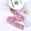 Borde de oreja de cola de pez hilo pequeño fresco cinta plisada cinta de hilo de borde ondulado flor de cinta material de embalaje cinta para ramo