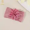 Accesorios para el Cabello Transfronterizos Europeos y Americanos para Niños Flor Jacquard para Bebé Diadema Ancha Suave para Bebés y Niños Pequeños Protección de la Fontanela Gorro