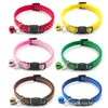 Coleira de cachorro estampada para animais de estimação de 1 cm, conjunto de gato ajustável, fivela de rosto de gato no pescoço, acessórios de corda de tração, anti-perda para atividades ao ar livre