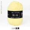 Fio de Algodão Leiteiro de Quatro Fios Lã Média Fina Bolsa de Tricô DIY Feita à Mão Bolsa de Material de Algodão para Boneca Fio Penteado Fio de Crochê