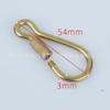 Llavero de latón simple portátil de metal Boca de apriete de tornillo Colgante de tracción fuerte Accesorios Dispositivo de almacenamiento de joyas