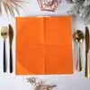 Guardanapos Descartáveis de Cor Sólida em Tons Quentes, Exclusivos para E-commerce Transfronteiriço, Adequados para Decorações de Festa de Ação de Graças e Halloween