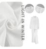 2026 Nuevo Conjunto de Camisa de Manga Larga de Algodón Puro Europeo y Americano para Primavera y Verano Blanco Moda Casual Holgado Ropa de Trabajo Conjunto de Dos Piezas para Mujer