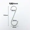 Gancho para Colgar Ropa de Acero Inoxidable 304 Gancho a Prueba de Viento Gancho Pasante para Tubo Gancho de Almacenamiento para Cocina Anillo Colgante para Tubo Redondo Gancho en S