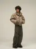 Invierno Europeo y Americano Nuevo Abrigo de Algodón Color Sólido con Cuello Alto para Hombre Chaqueta Acolchada Gruesa Holgada de Moda Abrigo de Pareja