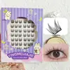 Caja de Regalo para Pestañas Postizas Transfronterizas Empaque Ocho Filas Yf50 Pestañas Postizas Segmentadas para Principiantes Grupos Individuales Pestañas Postizas sin Pegamento