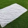 Toalha de mesa francesa de alta qualidade atmosfera algodão e linho toalha de mesa retangular mesa de centro toalha de mesa redonda estilo minimalista de luxo leve