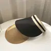 Sombrero de Paja con Parte Superior Abierta Gorra de Pato para Mujer Verano Viajes Exterior Sol Playa Ocio Versátil Sombrero de Protección Solar Venta al por Mayor