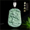 Jadeíta de Grado A Natural Colgante de Tres Piezas Signo del Zodíaco Jade 12 Signos del Zodíaco Hombres y Mujeres Jade Sihui Venta al por Mayor