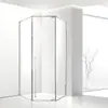 Batente de Porta Extremamente Estreito Box de Banho Reto Banheiro Banheiro Porta Divisória de Separação Seco e Úmido Porta de Vidro Temperado para Banheiro