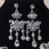 Conjunto de Collar y Pendientes Exagerados con Pedrería Estilo Europeo y Americano Accesorios de Lujo para Vestido de Novia Joyería para Vestido de Novia