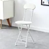 Cadeira de jantar, cadeira dobrável, banqueta, cadeira com encosto, portátil, para uso doméstico, moderna, minimalista, elegante, criativa, banqueta redonda, cadeira, cadeira de restaurante