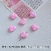 Color dopamina aleación pintura gota aceite cartas de amor cuentas sueltas diy doble cara forma de corazón accesorios de joyería con cuentas