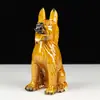 Perro de Cerámica Tang Sancai Adornos de Perro Perro del Zodiaco Decoraciones para el Hogar Decoración de Vestíbulo Perro Lobo Regalo de Inauguración