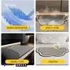 Alfombra de Piso para Baño, Antideslizante, Absorbente de Agua, Felpudo para Entrada de Inodoro, Alfombra Resistente a la Suciedad, Tierra de Diatomeas