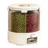 Cubo de Arroz Sellado Grado Seguridad Xingyou para Uso Doméstico, Contenedor Giratorio para Almacenamiento de Granos, a Prueba de Insectos, a Prueba de Humedad, Compartimentado, Contenedor de Almacenamiento de Granos de Gran Capacidad